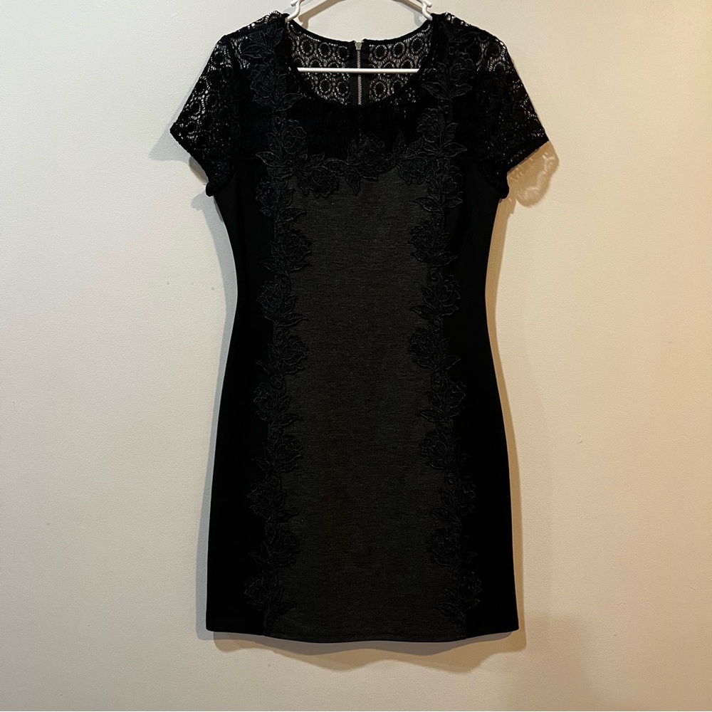 41 Hawthorn Black Lace Mini Dress
